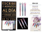 DIARIO CON CLAVE Y PLUMA ATRAPASUEÑOS | 1 UNIDADES | (ROYMART)
